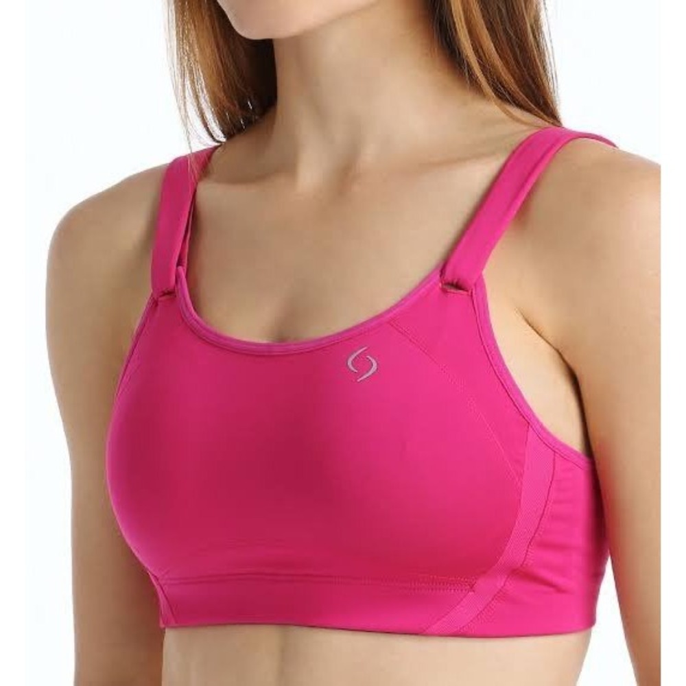 Moving Comfort Fiona Sports Bra Women 30C Pink New High Impact Adjustable Strap